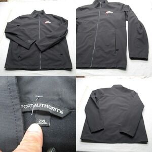 Cobble Stone Car Wash Jacket Mens XXL Port Authority Black Pockets Full Zip Rain